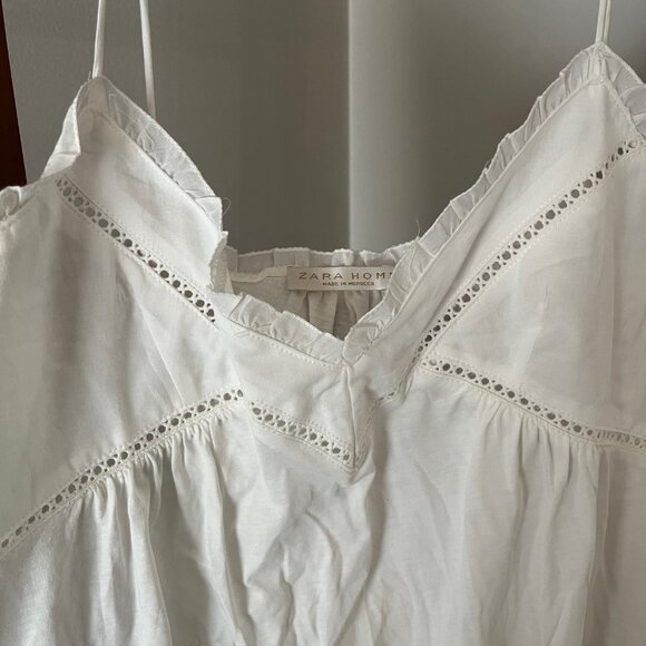 Zara White Nightgown - Zara Home - Medium - Picture 3 of 4